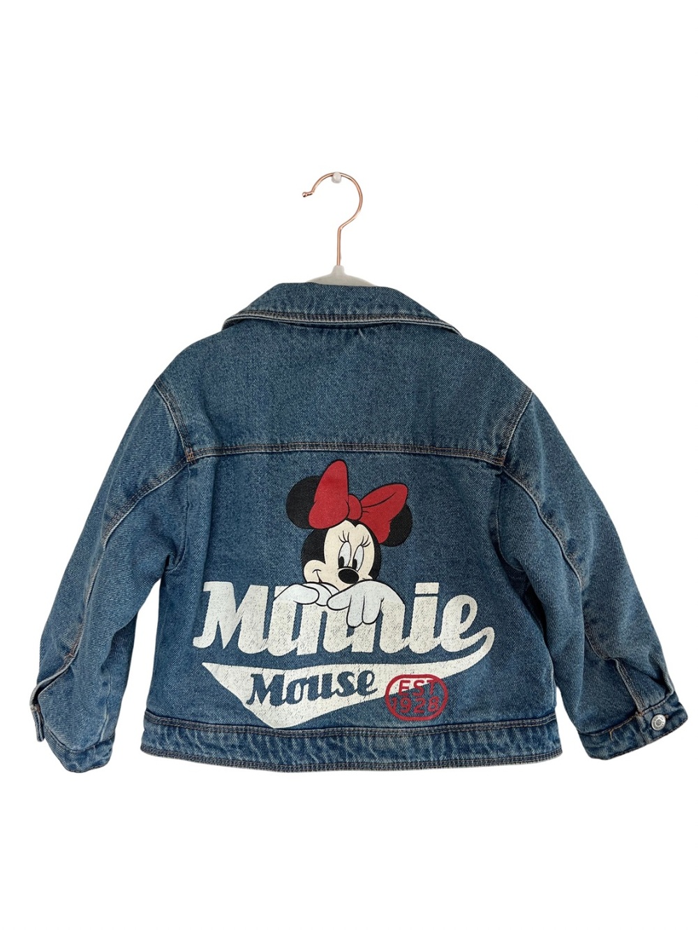 ZARA Kids Denim Minnie Mouse Jacket